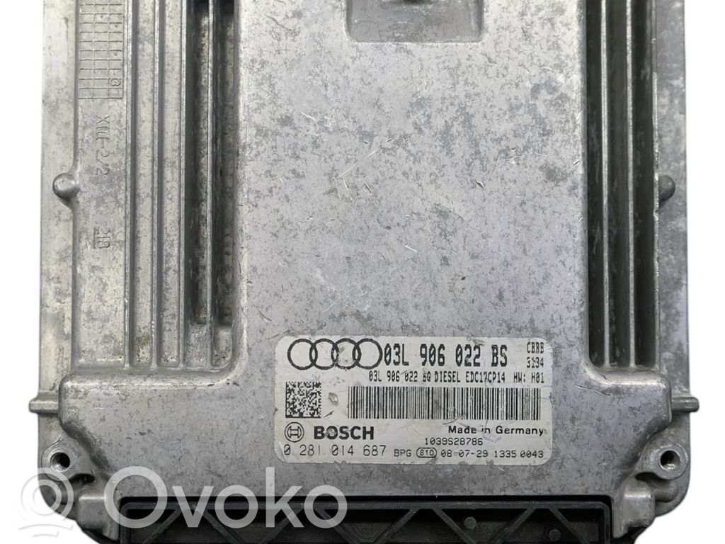 Audi A3 S3 8P Engine control unit/module 