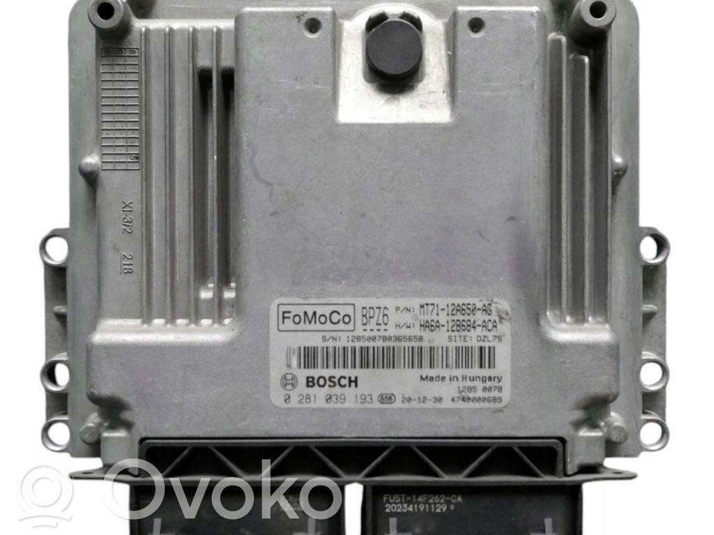 Ford Transit Courier Engine control unit/module 