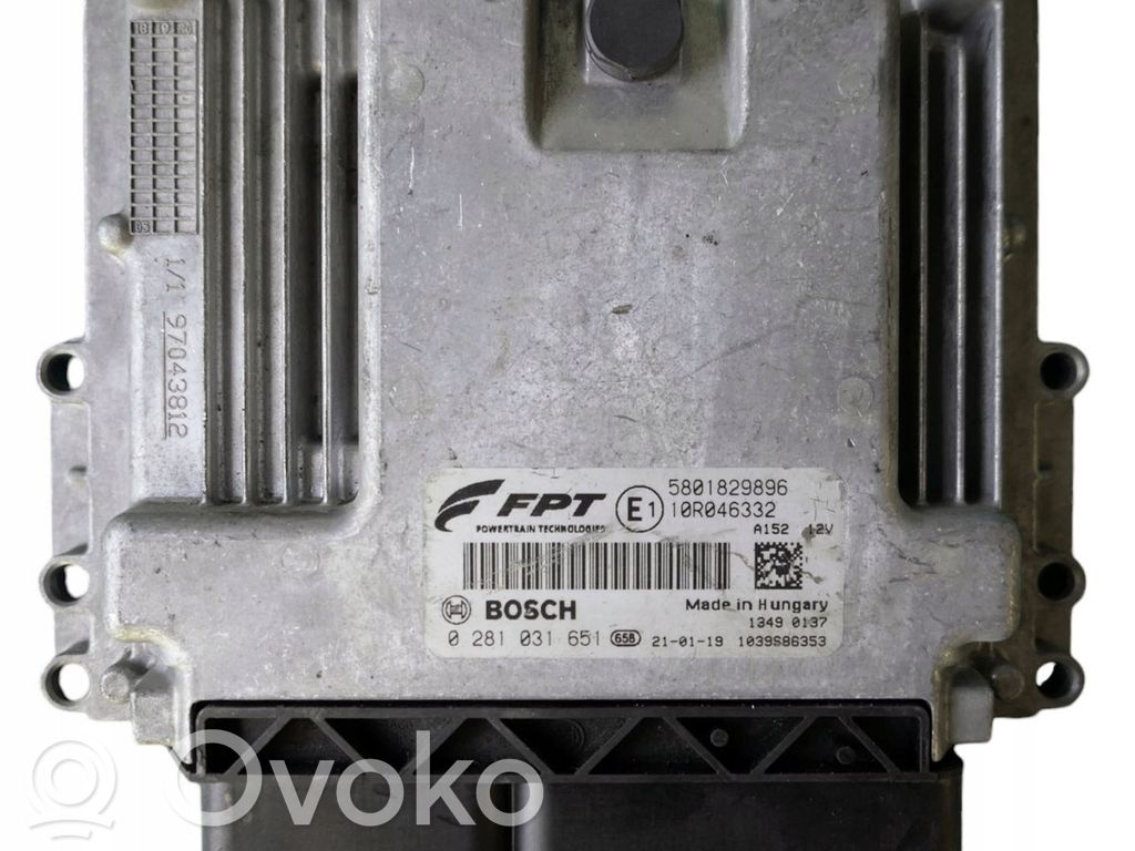 Engine control unit/module   5801829896,0281031651