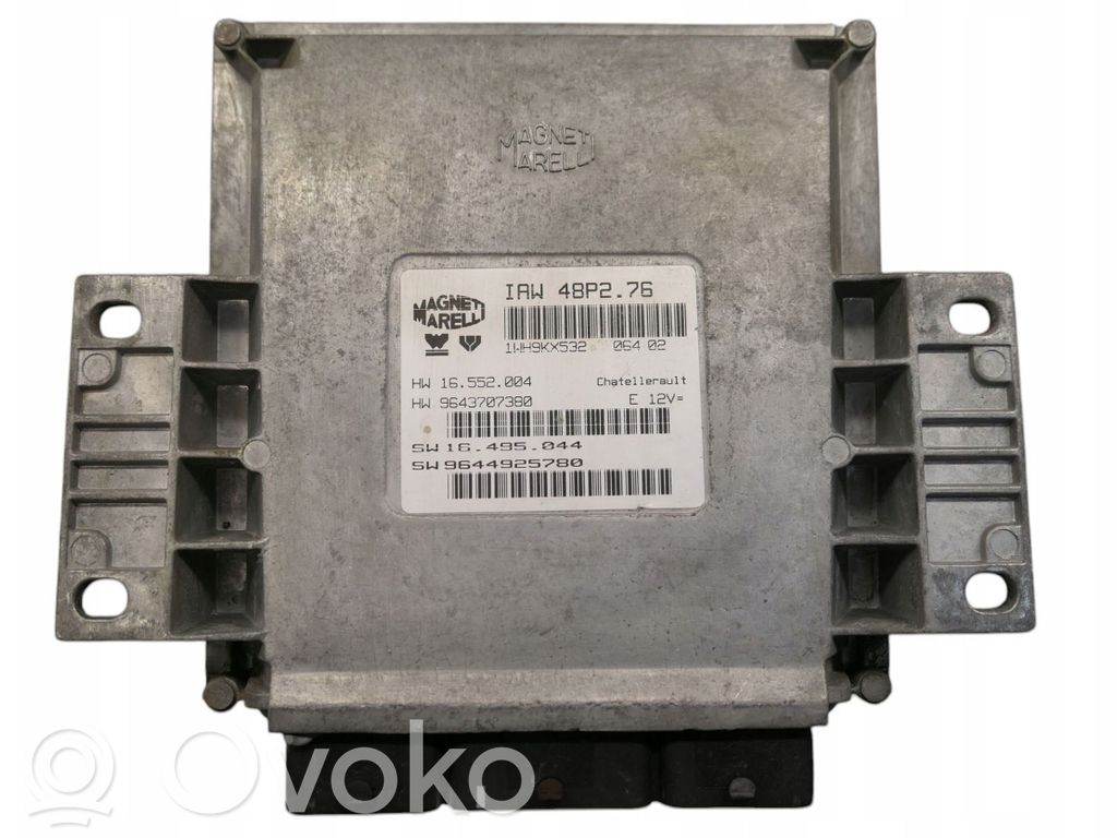 Engine control unit/module   9643707380,IAW48P2