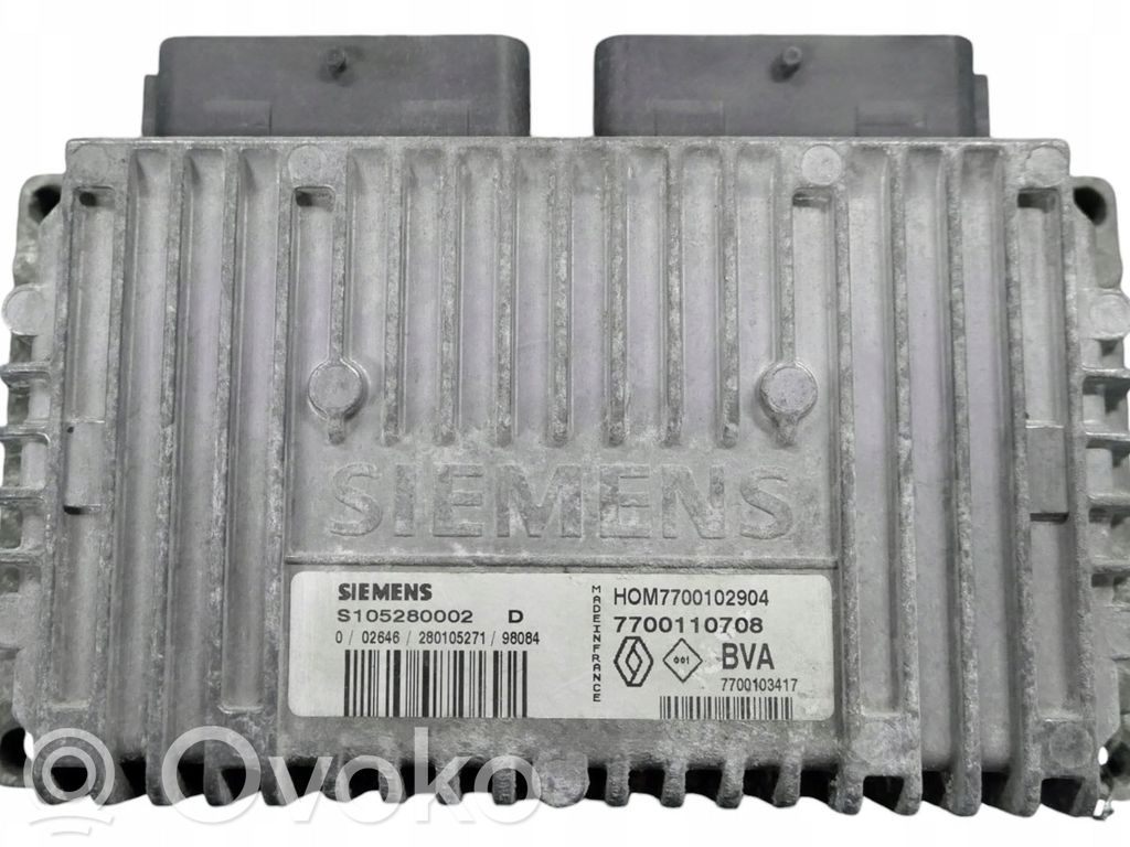Engine control unit/module   7700110708,77001107,HM7700102904,S105280002D