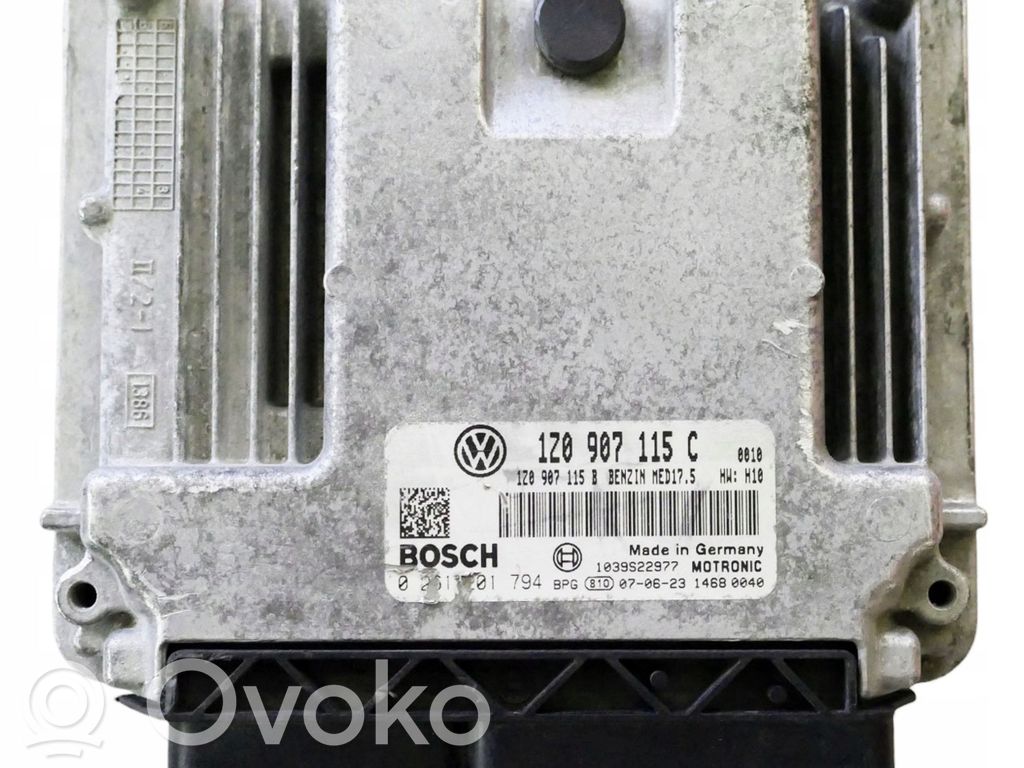 Engine control unit/module   1Z0907115C,0261201794
