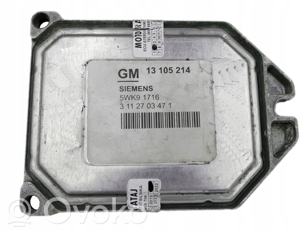 Opel Meriva A Engine control unit/module 