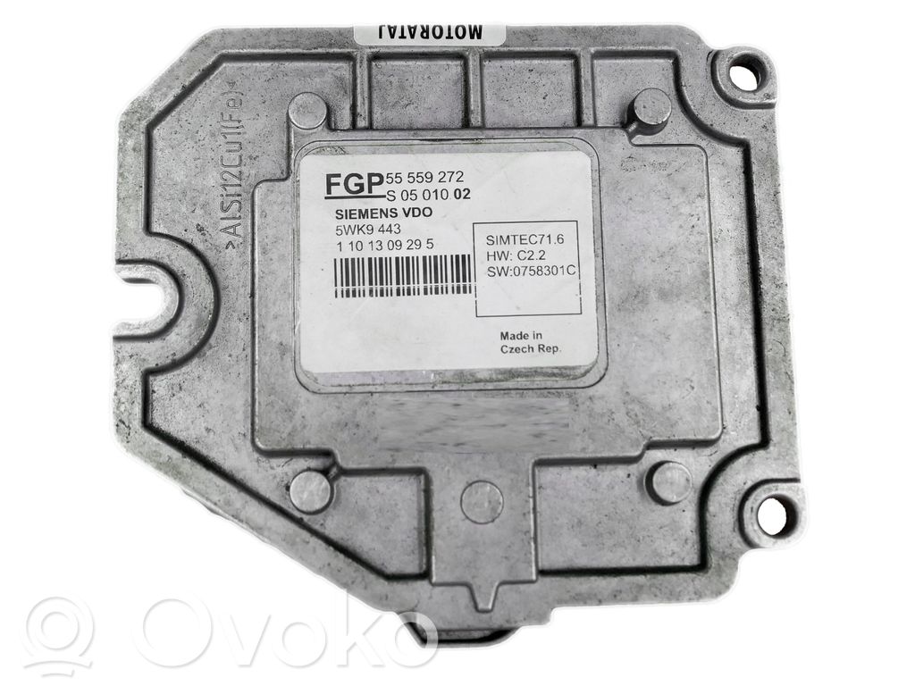 Engine control unit/module   55559272,SIMTEC716,S0501002,5WK9443