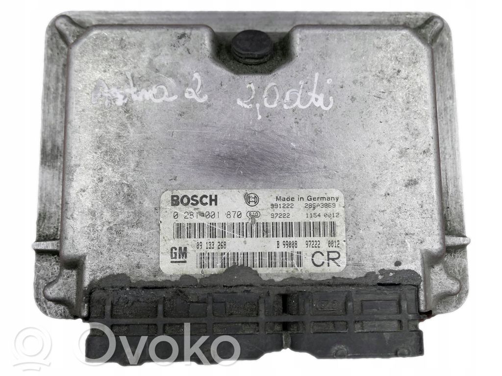 Opel Astra G Engine control unit/module 