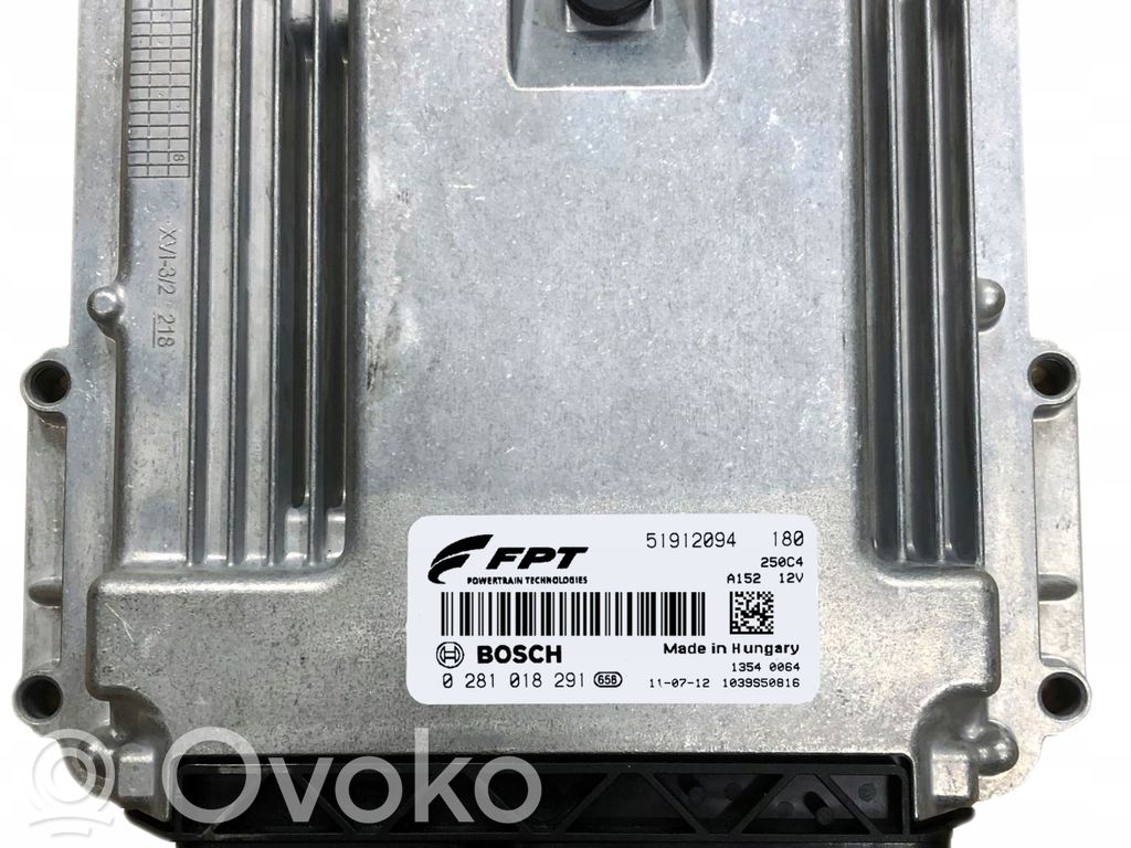 Fiat Ducato Engine ECU kit and lock set 