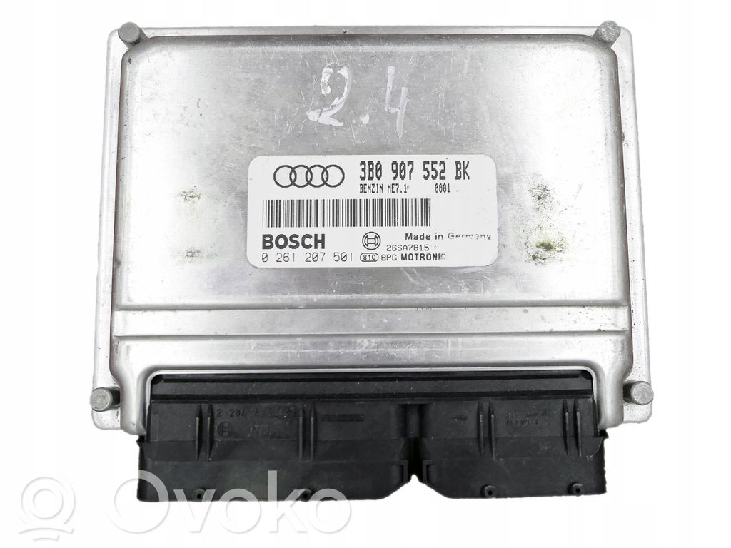 Engine control unit/module   3B0907552BK,0261207501