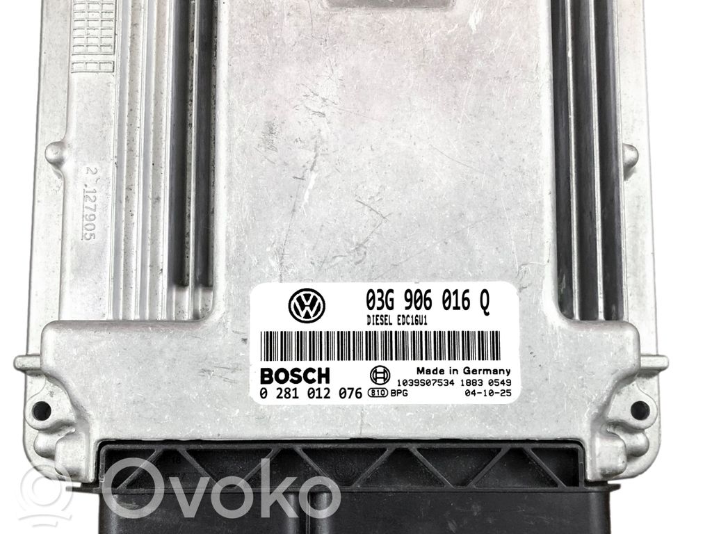Volkswagen Golf V Engine control unit/module 