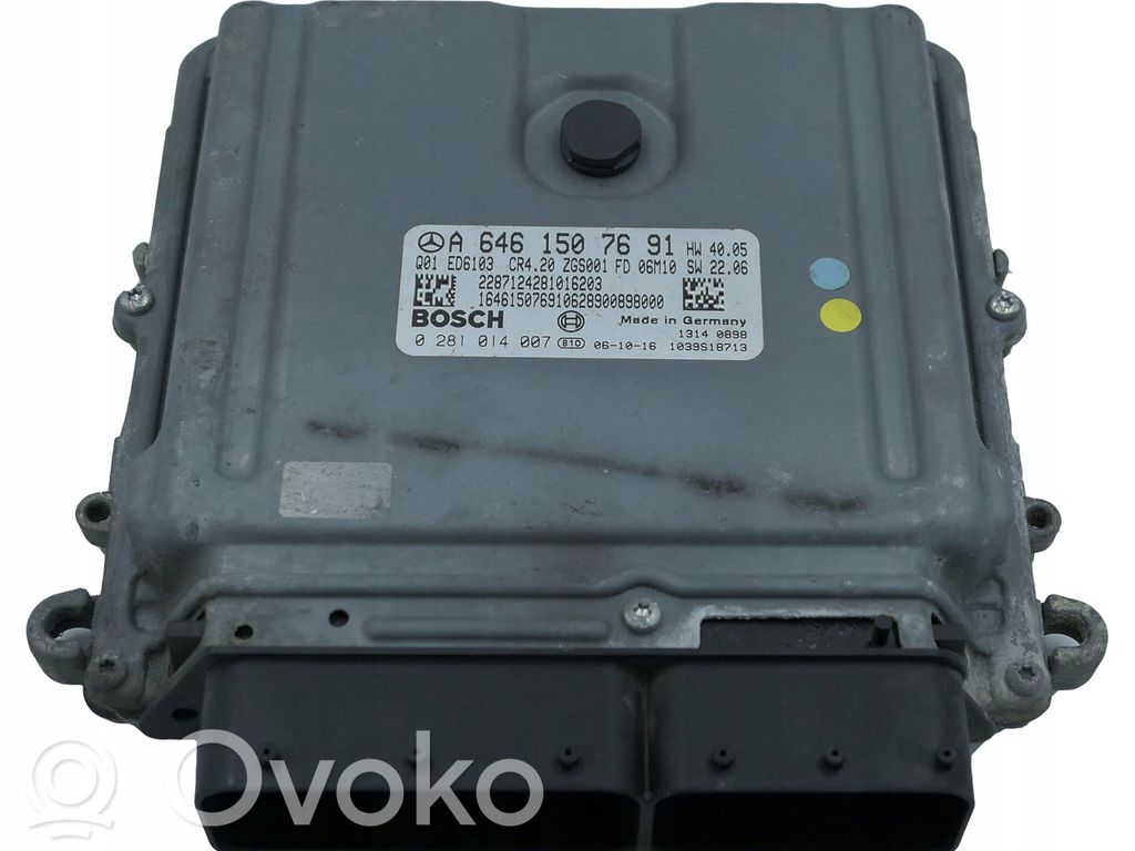 Mercedes-Benz Vito Viano W639 Engine control unit/module 