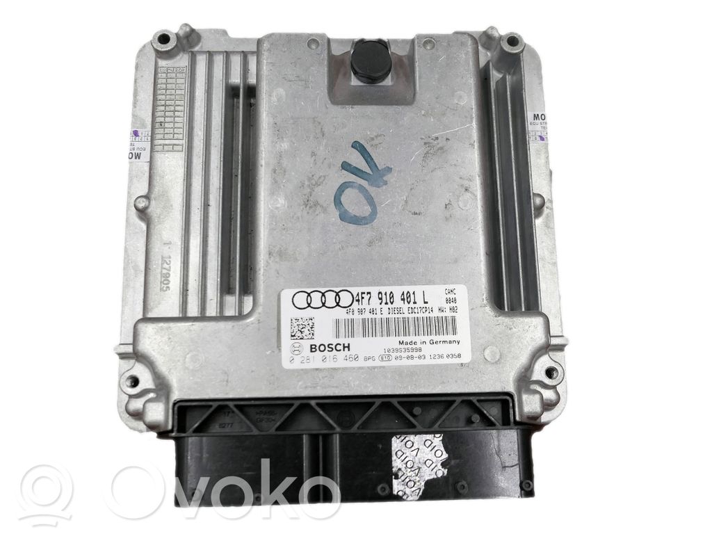 Engine control unit/module   4F3910401L,0281016460