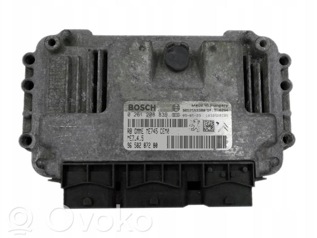 Peugeot 206 Engine control unit/module 