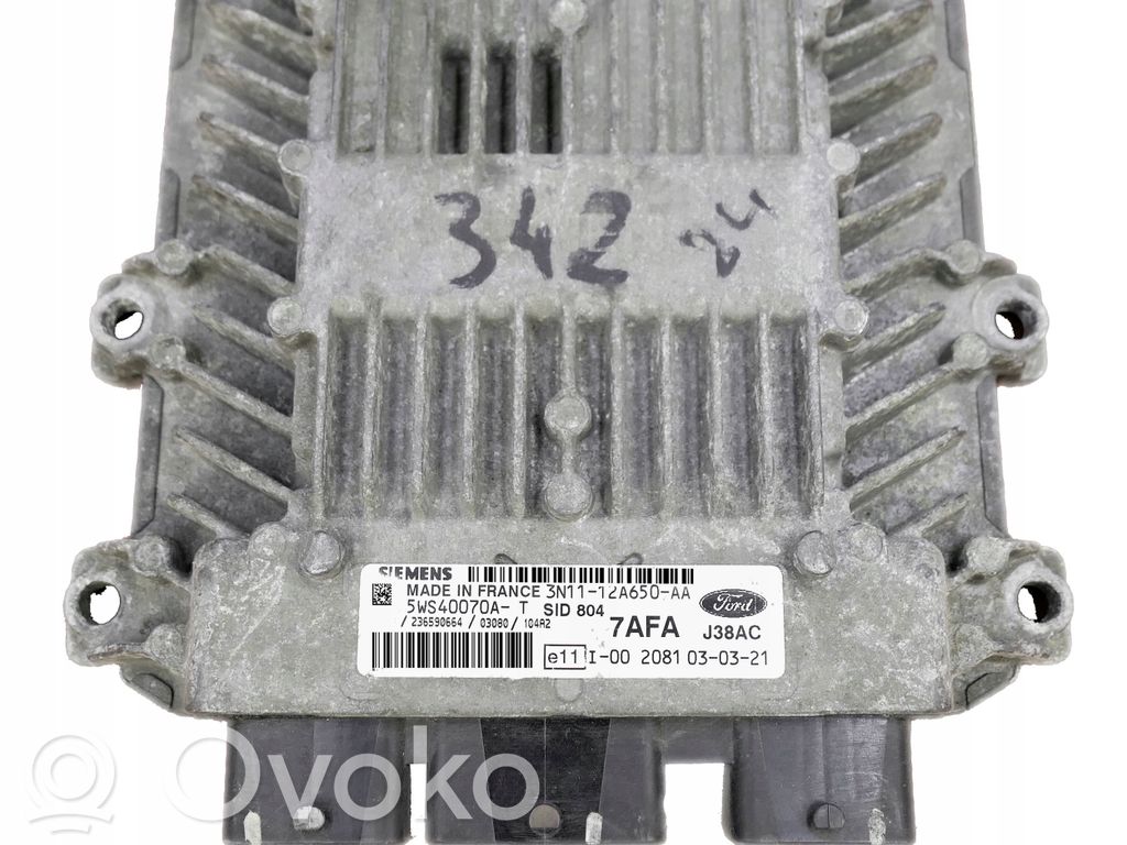 Engine control unit/module   3N1112A650AA,7AFA,5WS40070A