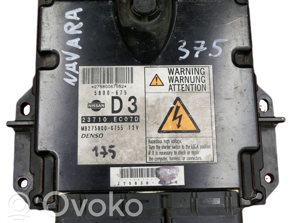 Nissan Navara D40 Engine control unit/module 