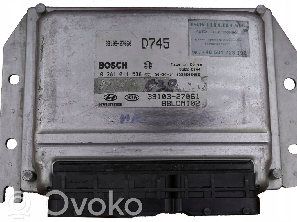 Engine control unit/module   0281011538,27061,39103