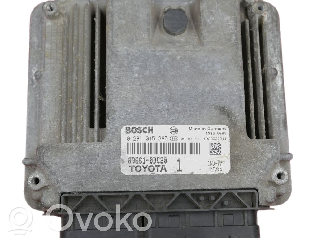 Toyota Yaris Unitate/modul de control motor 