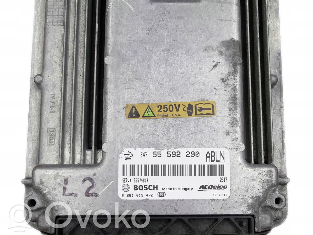 Opel Astra J Engine control unit/module 