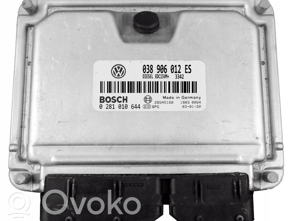 Engine control unit/module   038906012ES,0281010644