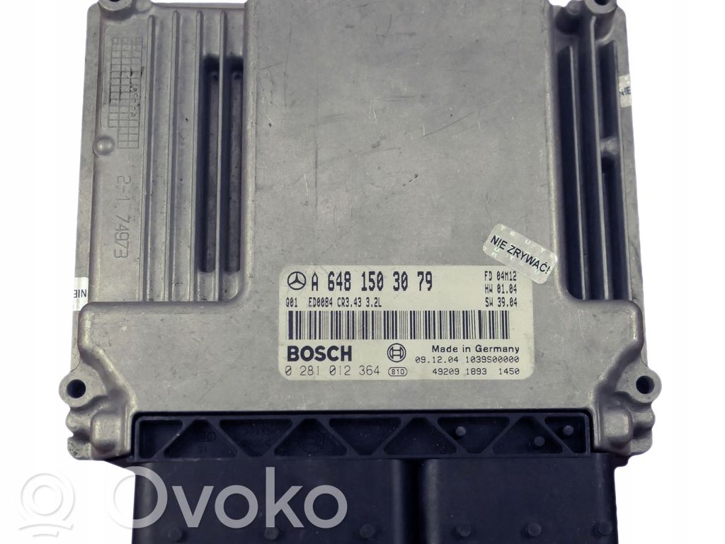 Engine control unit/module   A6481503079,0281012364