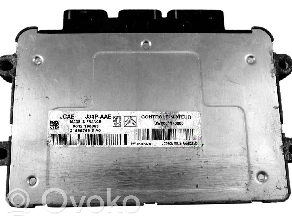 Engine control unit/module   9661978880,21585768,9655883280
