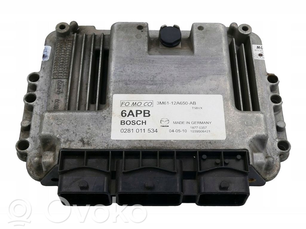 Engine control unit/module   3M6112A650AB,0281011534