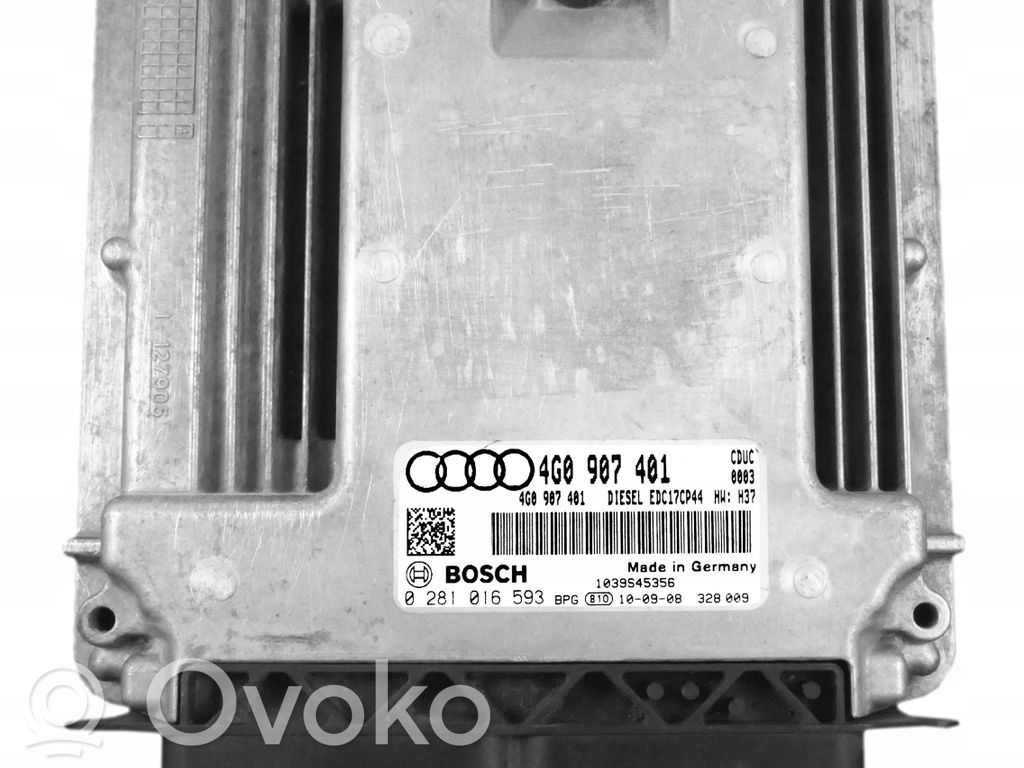 Engine control unit/module   4G0907401,0281016593