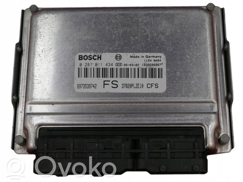 Engine control unit/module   8973539742,0281011434