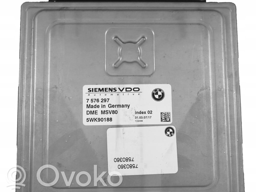 BMW 5 E60 E61 Unidad de control/módulo del motor 
