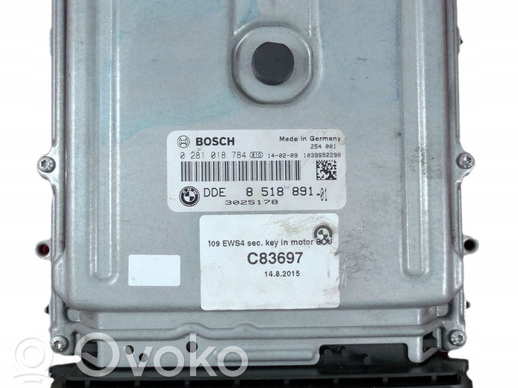 BMW 5 F10 F11 Unitate/modul de control motor 