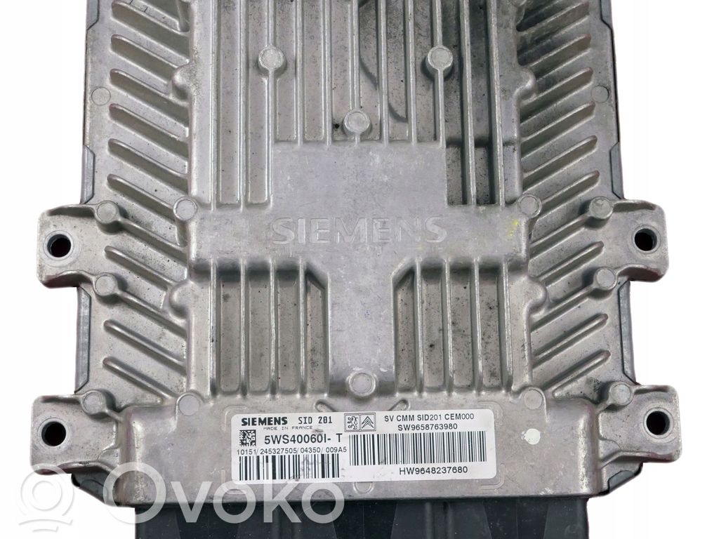 Engine control unit/module   9658763980,5WS40060I