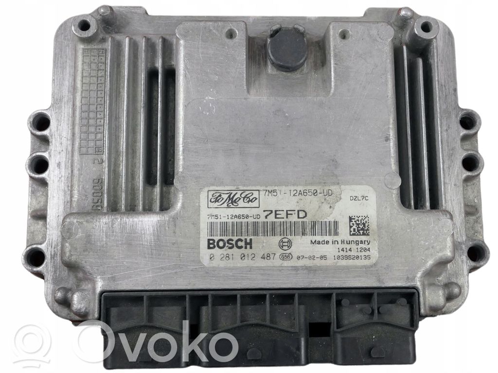 Unidad de control/módulo del motor   7M5112A650UD,0281012487