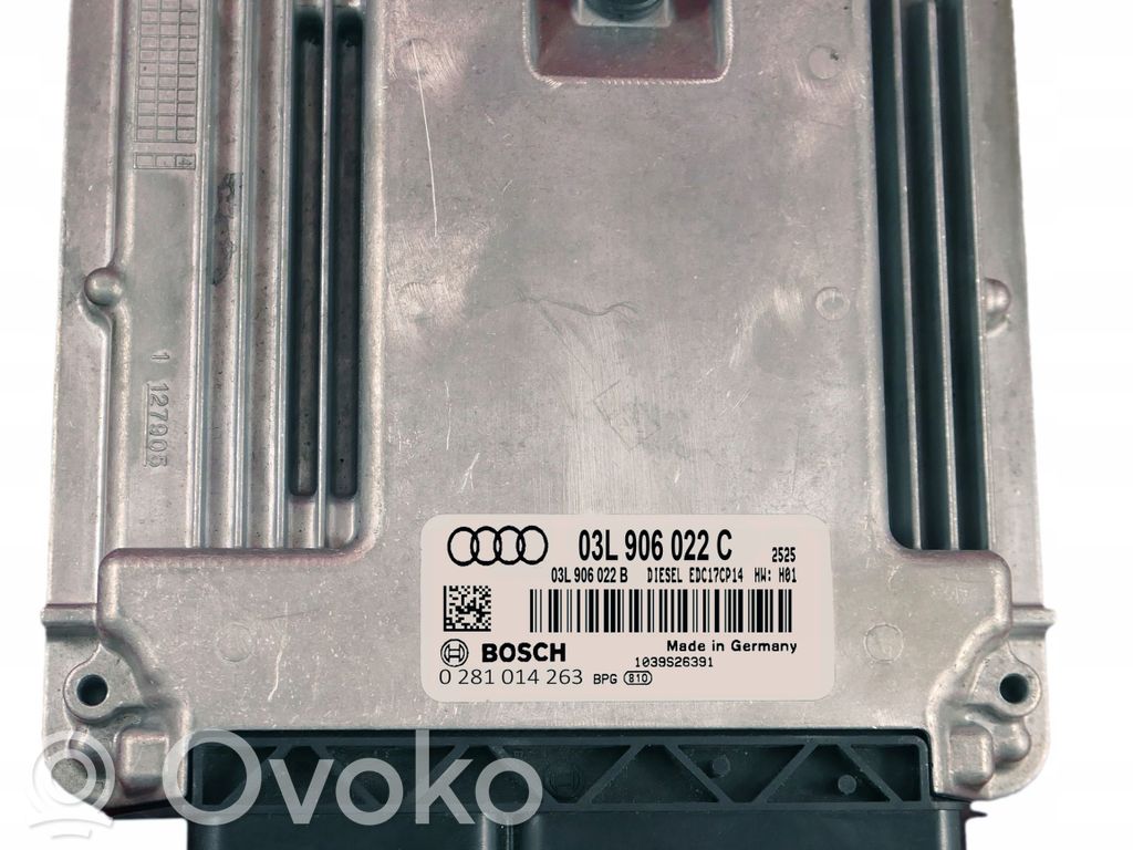Engine control unit/module   03L906022C,0281014263