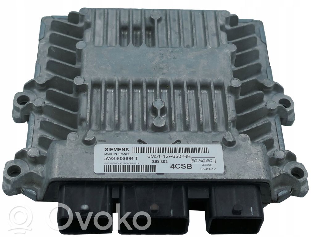 Engine control unit/module   6M5112A650HB,5WS40369B