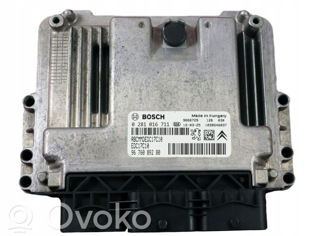 Peugeot 206 Engine control unit/module 