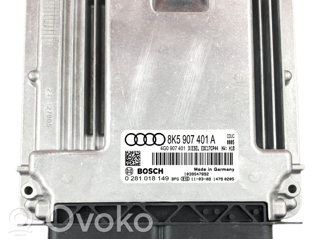 Audi A4 S4 B8 8K Engine control unit/module 