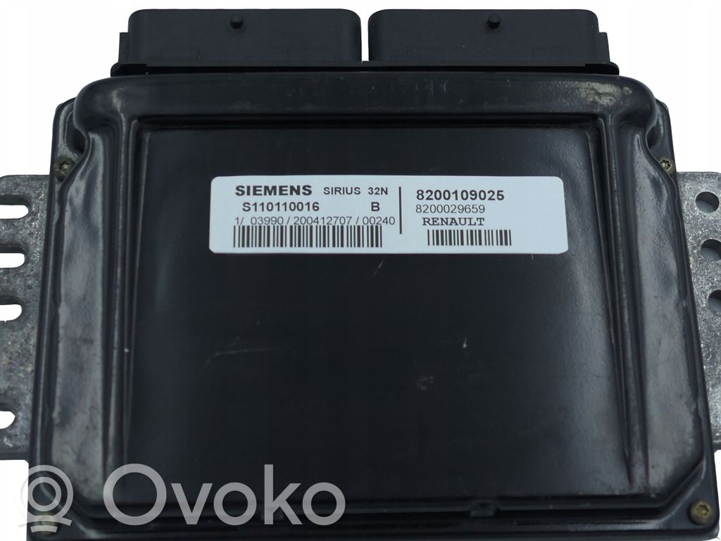 Sterownik / Moduł ECU   8200109025,S110110016,S110110016B