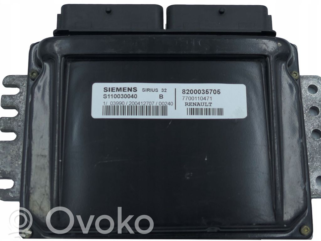 Engine control unit/module   8200035705,S110030040,S110030040B
