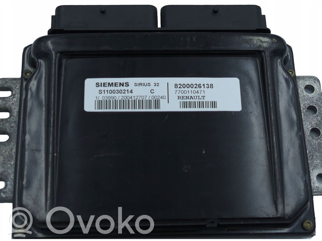 Engine control unit/module   8200026138,S110030214C