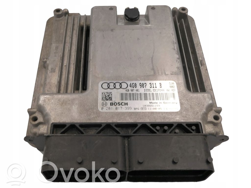 Engine control unit/module   4G0907311B,0281017399
