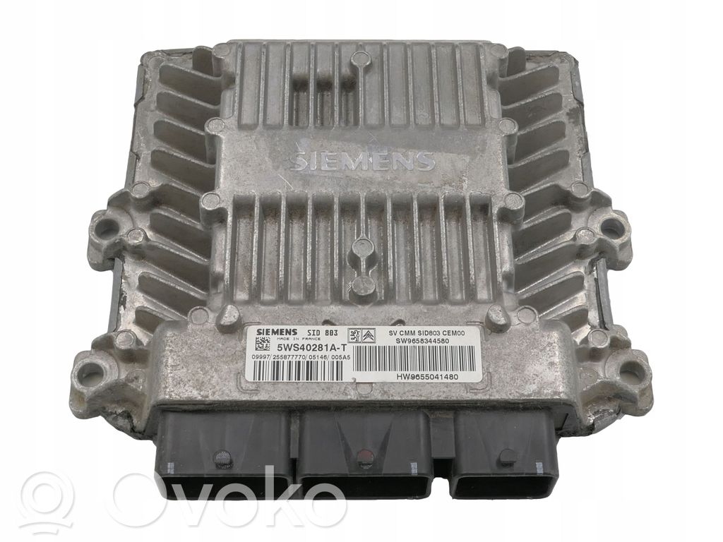 Peugeot 307 Engine control unit/module 