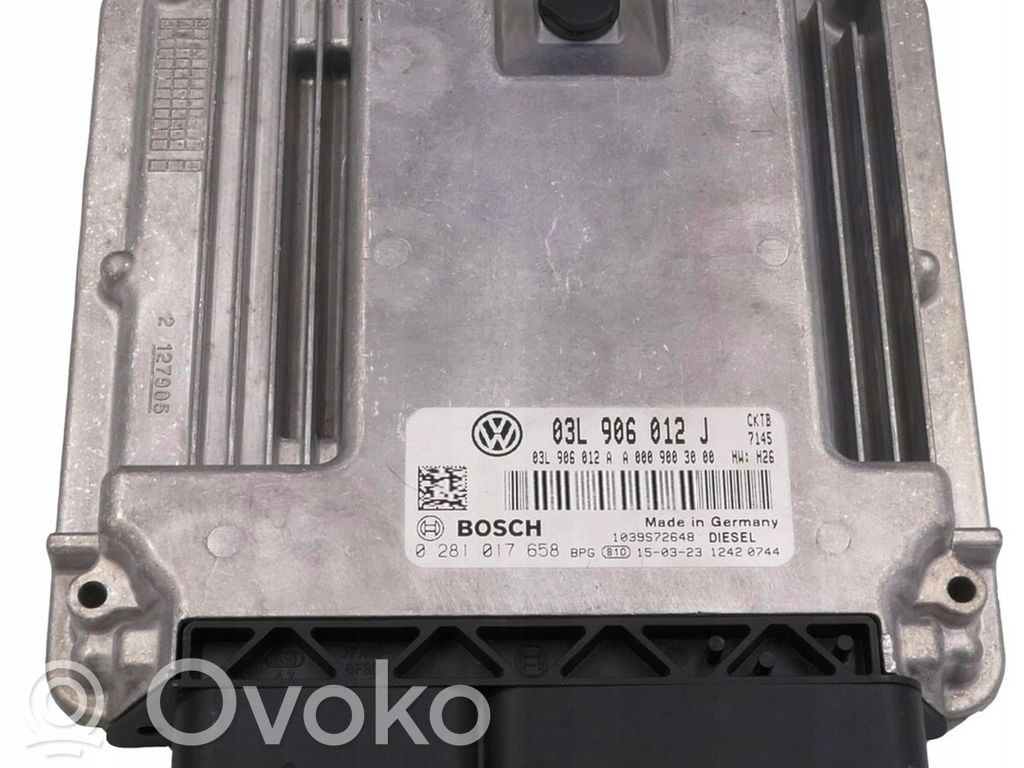 Engine control unit/module   03L906012J,0281017658