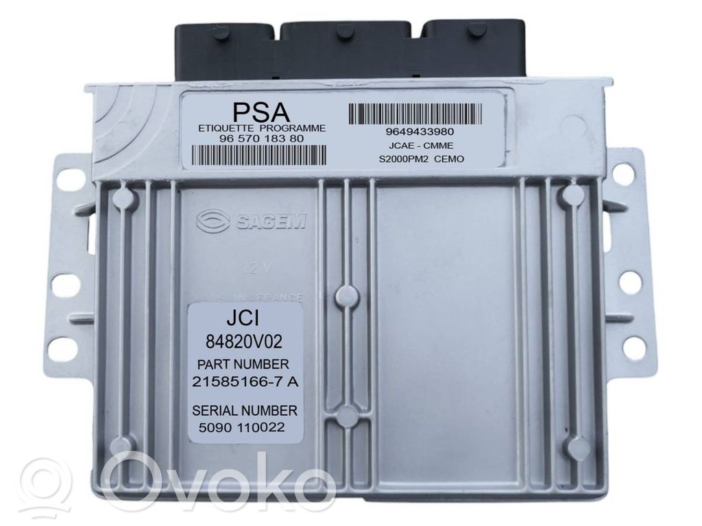 Citroen C2 Engine control unit/module 