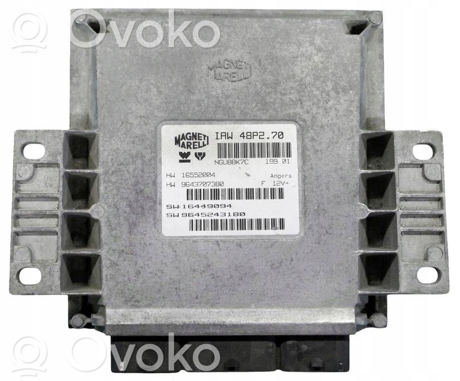 Engine control unit/module   9645243180,IAW48P270,16552004