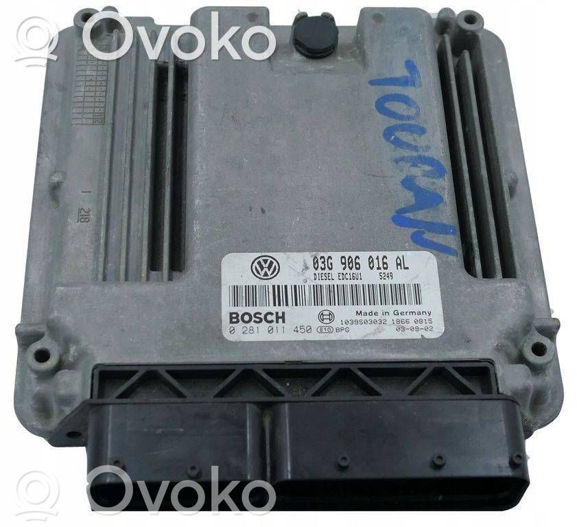 Engine control unit/module   0281011450,03G906016AL,1039S03032