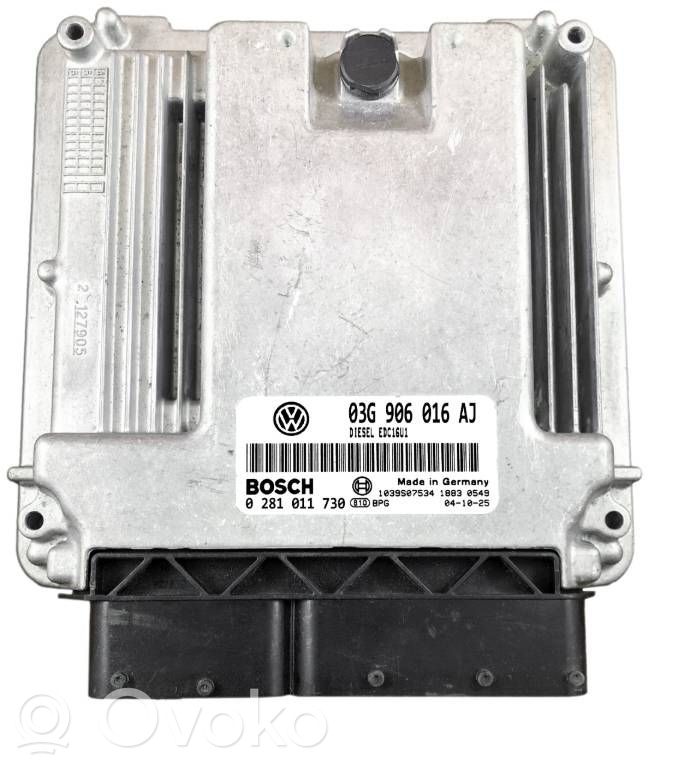 Engine control unit/module   03G906016AJ,1039S07534,0281011730