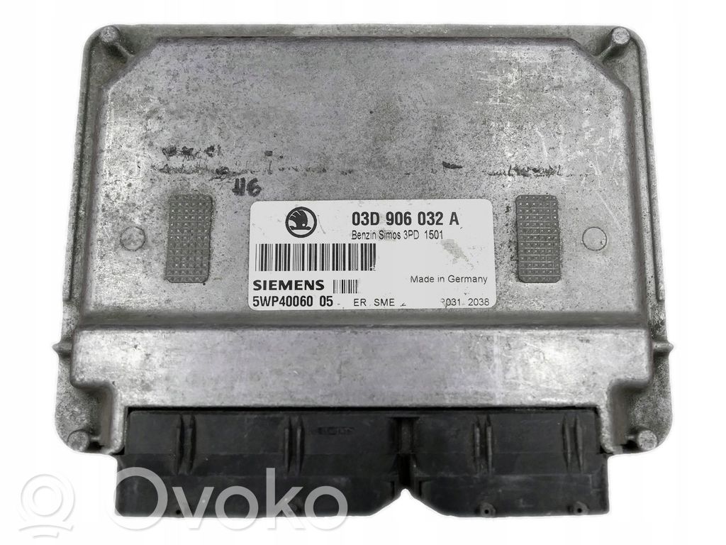 Engine control unit/module ECU   03D906032A,03D906032A,5WP4006005