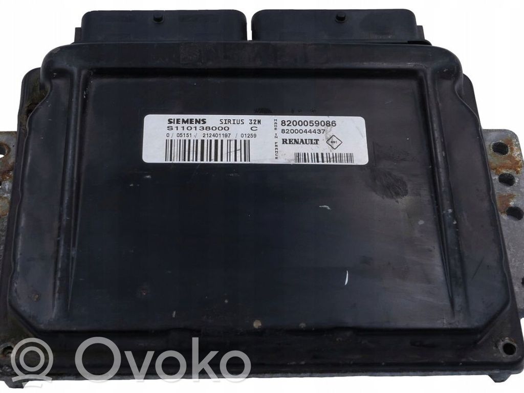 Engine control unit/module ECU   8200059086,8200044437,S110138000