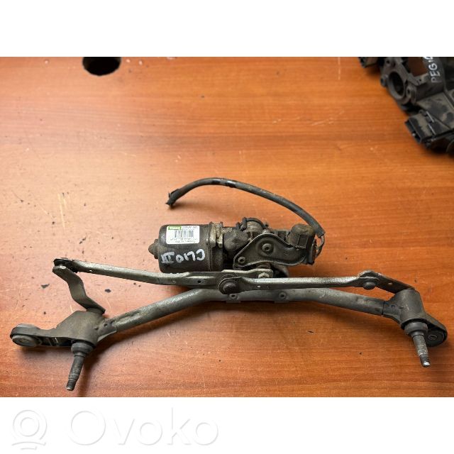 Renault Clio III Wischergestänge Wischermotor vorne 