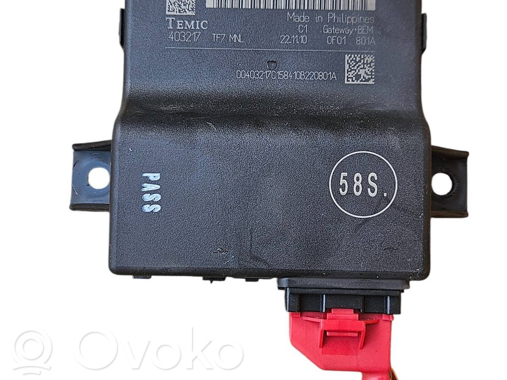 Audi A4 S4 B8 8K Modul control gateway 