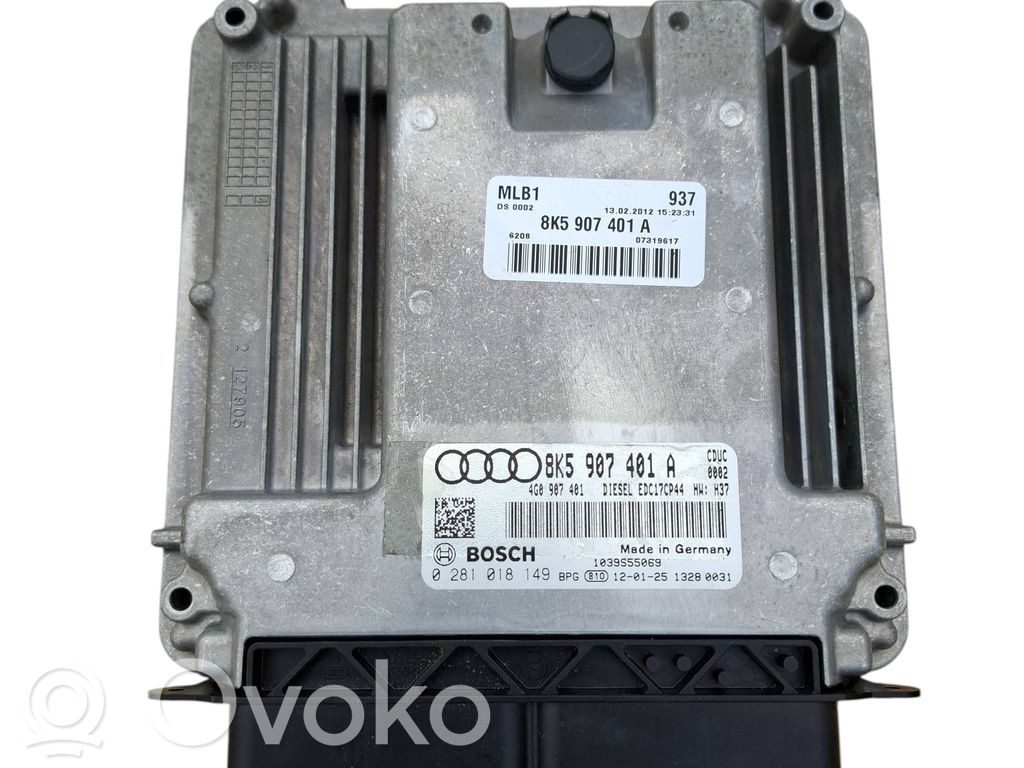 Engine control unit/module   8K5907401A,4G0907401,0281018149