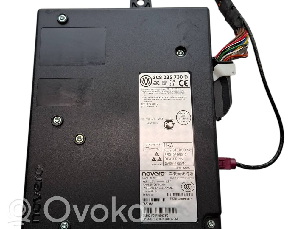 Volkswagen PASSAT B7 Bluetooth control unit module 